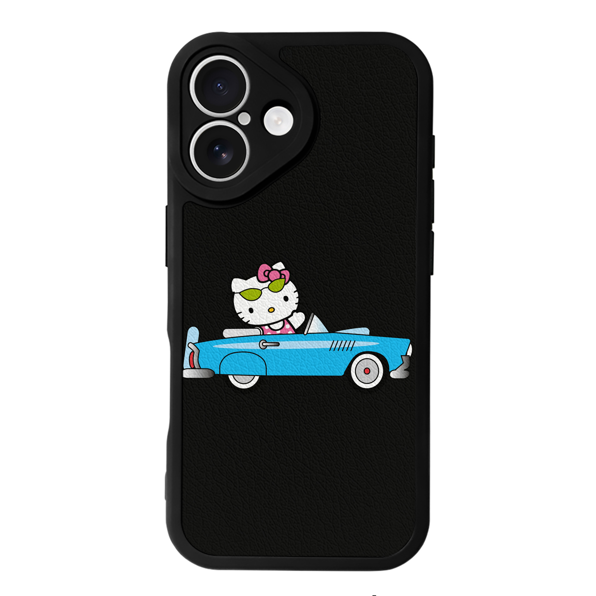（画像用） Hello Kitty ハローキティ 【iPhone 16シリーズ対応】シリコンスマホケース（レザー調） 材質：シリコン